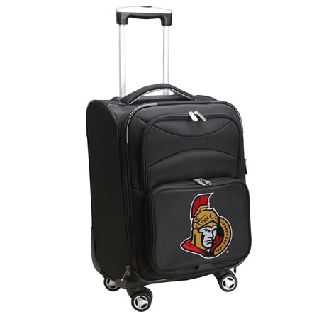 MOJO Black Ottawa Senators 21 Softside Spinner Carry-On