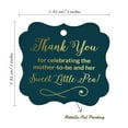 thumbnail image 7 of Inkdotpot Pack Of 100 Thank You For Celebrating The Mother To Be Baby Shower Paper Tags DIY Craft Bracket Shape Real Gold Foil Hang Tags, 7 of 7