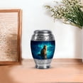 thumbnail image 7 of JAGASY Cat Funeral Keepsake Urn for Ashes, Blue Small Urns for Human Ashes, Northern Lights & Ice Mountain Decorative Urns for Siblings, Green Miniature Tiny Urn for Brother, (3 Inch), 7 of 7