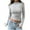Gray, variant on Womens Tops, Summer Women's Casual Fashion Loose Pleated Round Neck Solid Color Long Sleeve Top