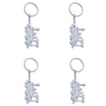 thumbnail image 1 of 4pcs Locomotive Key Holder Unique Key Rings Keychains Key Decoration Bag Pendant, 1 of 8