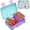 Green, variant on Bento Kids Lunch Box, 6 Compartments BPA Free Bento Box for Kids, Lunch Containers, Dishwasher Safe Back to School Snack Lunch Box, Ideal Portion Sizes On-the-Go Meal, Ages 3+,School(Rose Red)