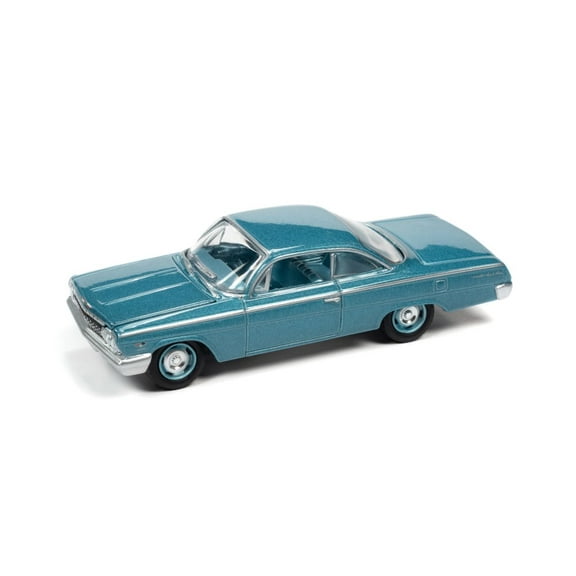 1962 Chevy Bel Air Bubbletop, Twilight Blue - Johnny Lightning JLSP187/24A - 1/64 scale Diecast Car