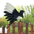 thumbnail image 5 of Magpie Simulation Bird Artificial Bird Decorative Animal Bird Figures Feathered Bird Model for Micro Landscape Garden Lawn 18cm Spread, 5 of 8