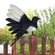 thumbnail image 5 of Urraca simulación pájaro animal emplumado pájaro modelo pájaro estatuilla estatua para césped Alas extendidas de 18 cm. Zulema Figuras de pájaros, 5 of 8