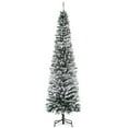 thumbnail image 1 of Árbol de Navidad HOMCOM, flocado en nieve, 2,3 m, con 738 puntas, color verde, 1 of 9