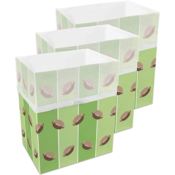 Clean Cubes 13 Gallon Disposable Sanitary Trash Cans & Recycling Bins, 3 Pack (Tailgating)