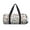 Retro Style, variant on Rugby Style print Round Travel Duffel Bag is a foldable gym bag with an inner pocket, perfect for travel sports
