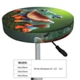 thumbnail image 4 of Balery Tree Frog Fundas de asiento para taburete de bar redondo de tela de terciopelo ajustables que protegen de arañazos y manchas para sillas de 14 a 17 pulgadas.-13 inch, 4 of 7