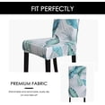 thumbnail image 6 of Dining Room Chair Covers for Dining Room Set of 4,Stretch Dining Chair Cover for Dining Room Kitchen Washable Removable(4Pack,Printed Leaf Pattern), 6 of 6