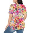 thumbnail image 4 of Fiudx Camisetas para Mujer Top Estampado con Cuello Redondo y Manga Corta Informal para Mujer a La Moda, 4 of 6