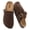 Brown, variant on Women's Suede Clogs, Cork Footbed Leather Mules Slip-on Sandals with Arch Support, Non-Slip Adjustable Buckle Summer Shoes for Men & Women