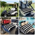 thumbnail image 6 of Golf Cart Seat Covers for 2 Seater,Black Striped Microfiber Cart Seat Towel Blanket,Modern Simple Monochrome Geometric White Absorbent Breathable NonSlip Bench Seats Protector for Golf Course 51"x31", 6 of 9