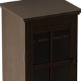 thumbnail image 5 of Modern Glass Door Wine Cabinet with Three-Layer Design, with Drawer and X-Shaped Wine Rack, for Living Room, Kitchen, Dining Room, Bar, 5 of 7