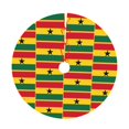thumbnail image 6 of Christmas Tree Skirt Ghanaians-Flag Xmas Tree Skirt Mat for Christmas Decorations Party Holiday 30", 6 of 6