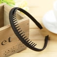 thumbnail image 2 of Korean Cloth Around Plastic Teeth Hoop with Teeth Comb Hairband Hair Hoop for Lady Girls Women, 2 of 2