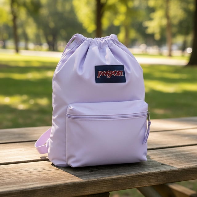 Mochila Jansport Draw Sack Violeta Casual Morral Violeta