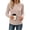 Beige, variant on LUVDA Women's Ribbed Knit Crew Neck Top Long Sleeve Slim Fit Casual Tee Soft Stretchy Curved Hem Fall Shirt