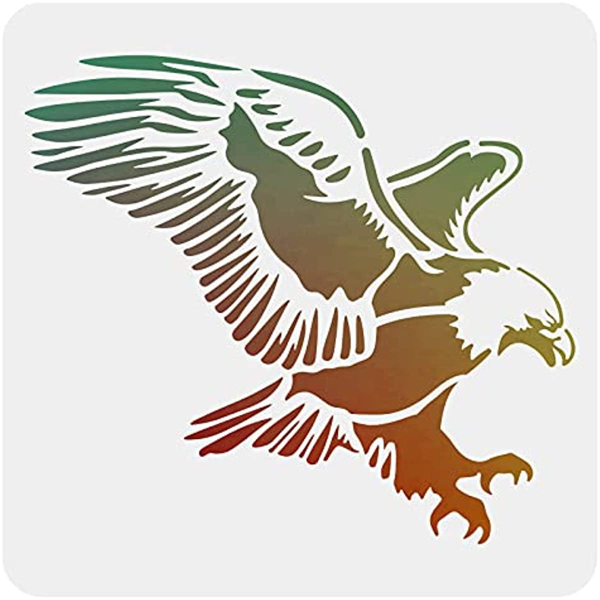 Eagle Stencil Decoration Template 11 8x11 8 Inch Plastic Eagle Drawing eagle-stencil-decoration-template-11-8x11-8-inch-plastic-eagle-drawing