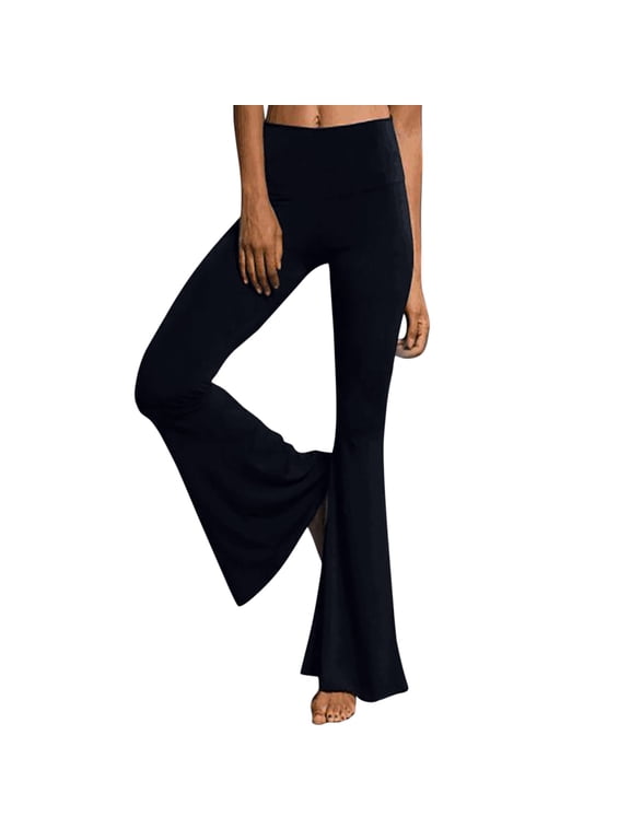 Flare Leggings for Women High Waist Wide Leg Palazzo Bell Bottom Yoga Pants Flare Pants Trousers
