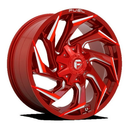 Fuel D754 Reaction 20X9 8X170 20Et 67Cb Candy Red Milled Wheel