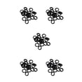 thumbnail image 3 of Jumpingount 20 piezas de anillos para el cabello de alta elasticidad, accesorios decorativos de estilo de alta densidad Type2 NO2, 3 of 6