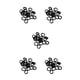 thumbnail image 1 of Sonducket 20 piezas de anillo para el cabello de alta elasticidad elástico de alta densidad soporte decorativo para coleta cuerda para el Type2 NO2, 1 of 6