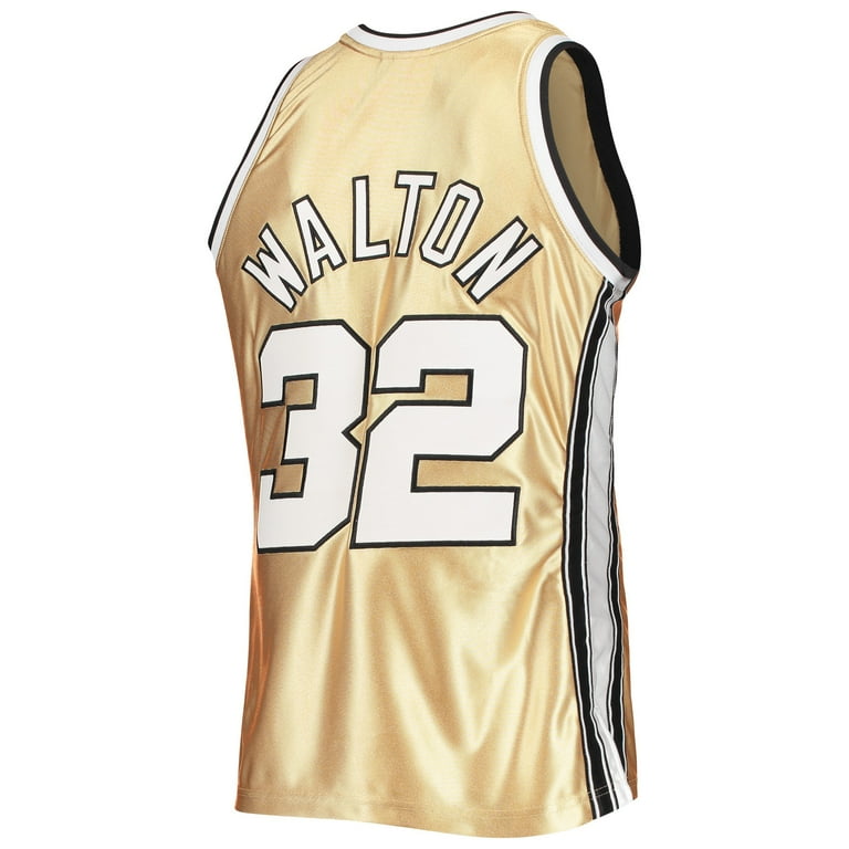Men's Mitchell Ness Bill Walton Gold Portland Trail Blazers 75th