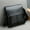 Black, variant on Mens Sling Bag, Leather Messenger Handbag Crossbody Bag for Men Purse Phone Bag with Adjustable Strap for Business Office Work School Supplies