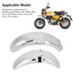 thumbnail image 3 of Guardabarros De Rueda Delantera Y Trasera, Elegante Guardabarros De Rueda Fácil De Instalar Para Motocicleta Con Ruedas De 8 O 10 Pulgadas, 3 of 7