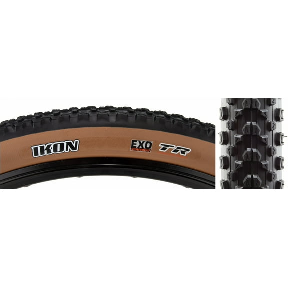 Maxxis Ikon Tire - 26 x 2.2, Tubeless, Folding, Black/Dark Tan, Dual, EXO