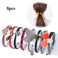 thumbnail image 2 of Kid Hair Bands Elastic 8PCS Non-slip No Crease Hair Ropes Ponytail Holders, 2 of 10