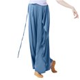 thumbnail image 5 of Inleife Womens Pants Clearance Fashion Casual Solid Color Elastic Loose Pants Women's Summer Straight Wide Leg Trousers Pants, 5 of 8