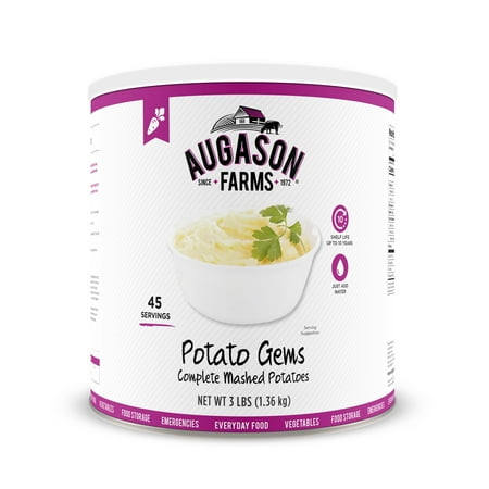 - Augason Farms Potato Gems Complete Mashed Potatoes No. 10 Can