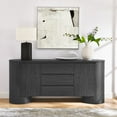 thumbnail image 4 of Duval Sideboard Storage Cabinet in Black, 4 of 10