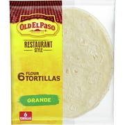 Old El Paso Restaurant Style Grande Flour Tortillas, 6-Count