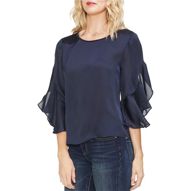 Blusa tipo tulipán Vince Camuto para mujer azul extragrande