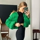 thumbnail image 4 of Pntutb moda mujer Color sólido manga larga a prueba de viento ropa acolchada chaqueta con capucha abrigo Pntutb Pntutb-6232, 4 of 9
