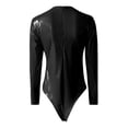 thumbnail image 5 of Pxiakgy Combinaisons pour Femmes Combinaisons en Similicuir Coloré Pu Col Rond Manches Longues Noir + S, 5 of 5