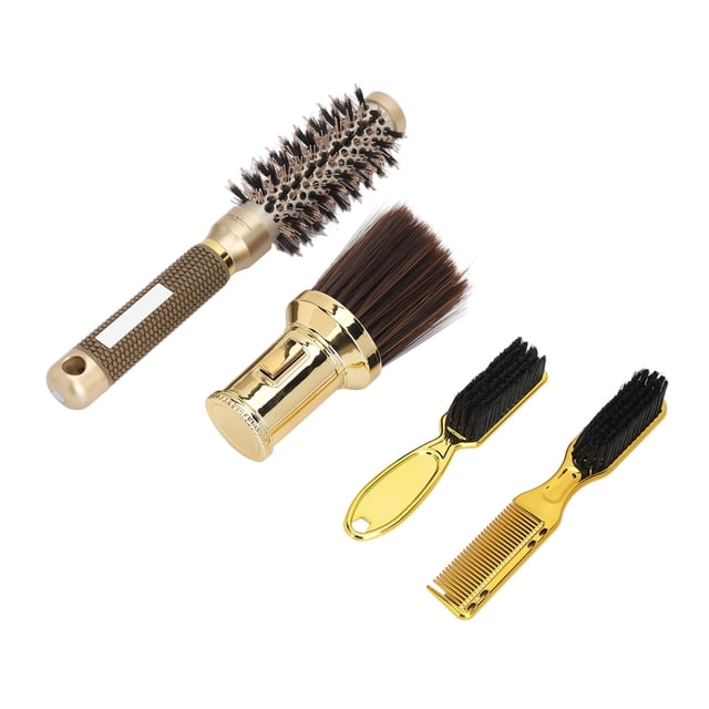 Hair Brush Comb Cleaner, Offset Grip Handle Hairdressing Kit Reduce Hand Fatigue for Salon