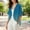 Blue, variant on BODOAO Kimono Cardigans for Women Women's Chiffon Short Sleeve Open Front Cardigan Lightweight & Breathable Summer Cover Up for Casual & Wear Bk1 L