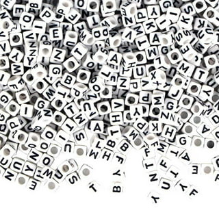 Cheap 26 Letters Letter Beads 10mm Alphabet Beads Letter Beads Square  Jewelry Making