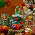 thumbnail image 1 of Bolsa de Regalo Navideña de Terciopelo con Cordón para Dulces | Lona Multicolor | 15 X 11 Cm | Diseño Navideño Duradero y Festivo, 1 of 1