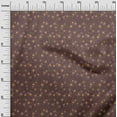 thumbnail image 2 of oneOone Viscose Chiffon Chocolate Brown Fabric Leaves & Flower Sewing Material Print Fabric By The Yard 42 Inch Wide, 2 of 4