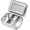 4-Section, variant on LunchBots Small Protein Packer Toddler Bento Box - Extra Small Divided Stainless Steel Snack Container - 4 Sections for 1-2oz of Nuts, Meat, Cheese, Finger Foods - Dishwasher Safe - Stainless Lid