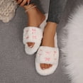 thumbnail image 4 of Fuzzy Slippers Ofreoo Women's Fashion Casual Winter Home Indoor Cotton Slippers, 4 of 8