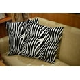 thumbnail image 2 of Set of 2 Zebra Stripes Pattern Zebra Print Animal Skin Abstract Pattern Line Background Throw Pillow Covers 18X18 Inch Decorative Pillow Cases for Couch Bedroom Living Room, 2 of 6
