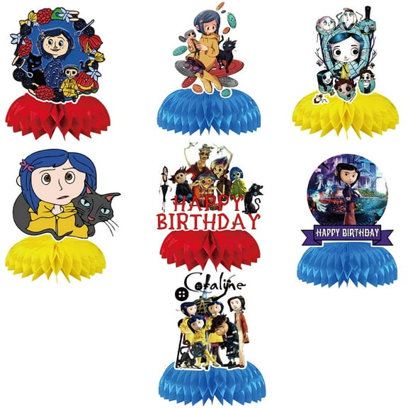 Coraline Honeycomb Centerpieces Table Toppers Decorations for Birthday Party Decor Supplies