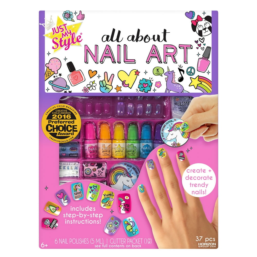 Just My Style All About Nail Art, D.I.Y. Custom Nail Art Activity Kit