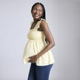 thumbnail image 3 of Maternity Motherhood® Ruffle Back Detail Top Color: Chambray Size: L-MAT, 3 of 4
